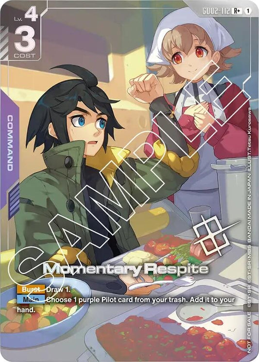 Image for Momentary Respite (Store Tournament Winner Pack 02) [GD02-112] - Gundam Card Game