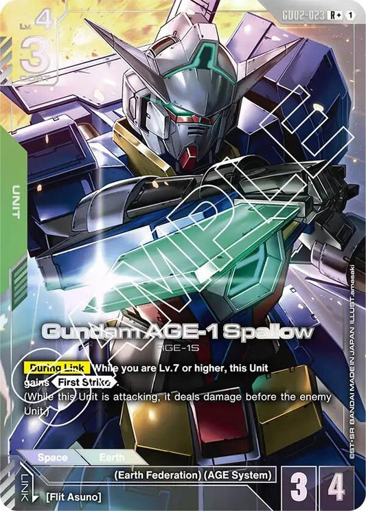 Image for Gundam AGE-1 Spallow (R+) [GD02-023] - Gundam Card Game