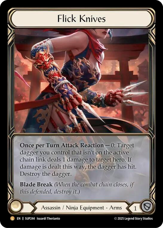 Image for Flick Knives (Extended Art) [SUP244] - Flesh and Blood TCG