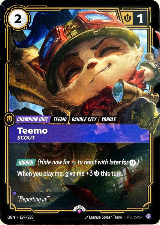 Image for Teemo - Scout [197/298] - Riftbound: League of Legends Trading Card Game