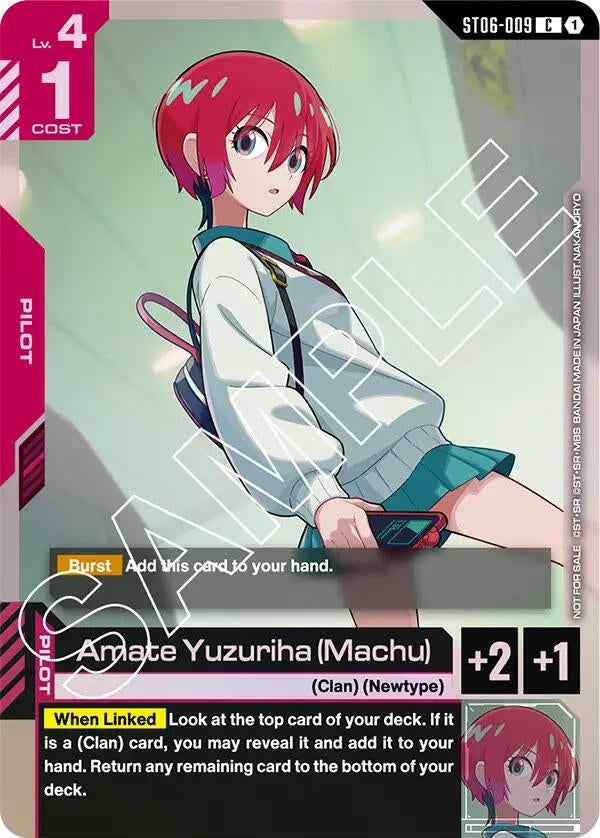 Image for Amate Yuzuriha (Machu) (ST06 Release Event) [ST06-009] - Gundam Card Game