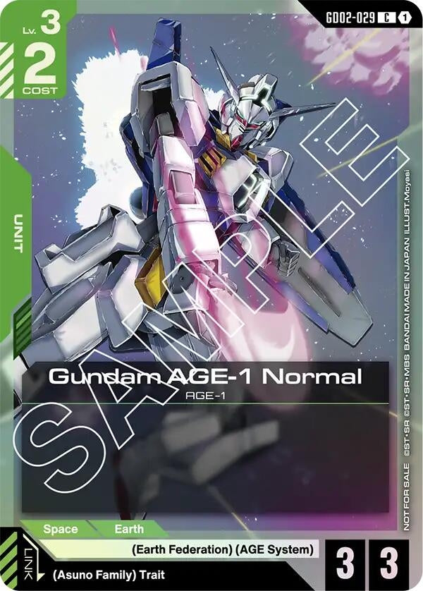 Image for Gundam AGE-1 Normal (GD02-029) (GD02 Release Event) [GD02-029] - Gundam Card Game