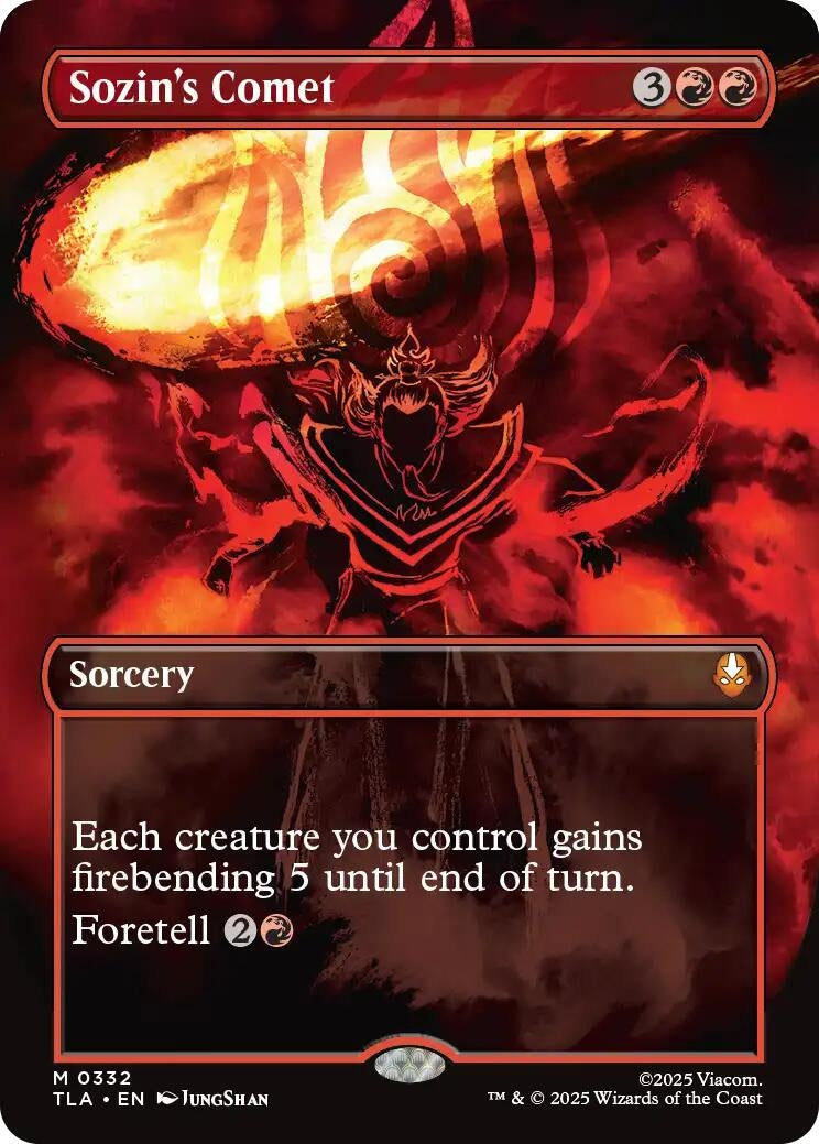 Image for Sozin's Comet (0332) (Borderless) [332] - Magic: The Gathering