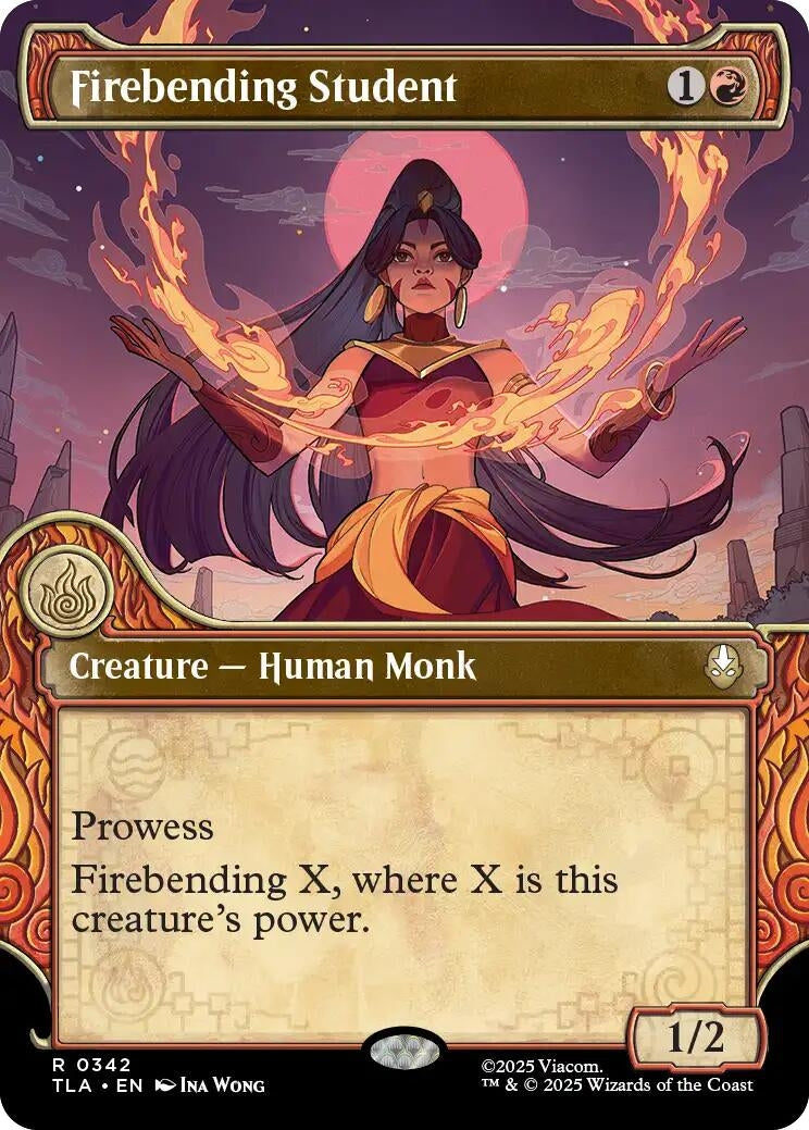 Image for Firebending Student (Showcase) [342] - Magic: The Gathering