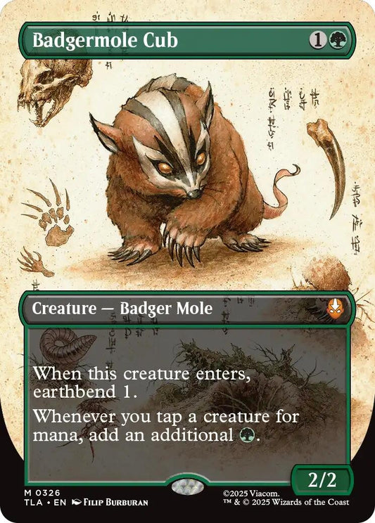Image for Badgermole Cub (Borderless) [326] - Magic: The Gathering