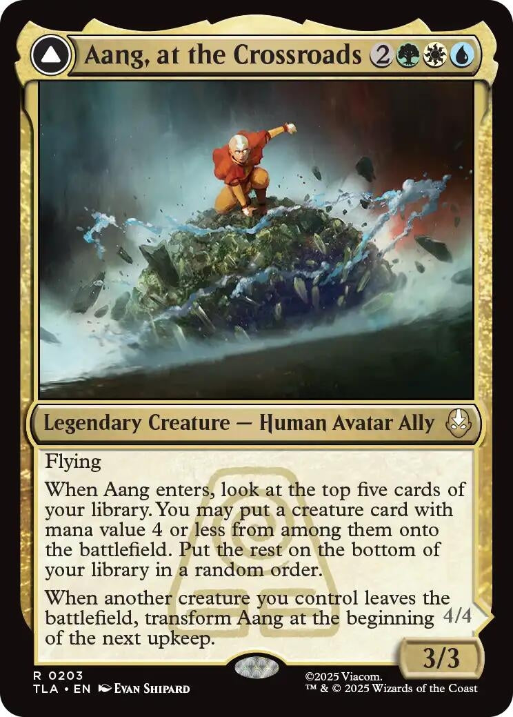 Image for Aang, at the Crossroads [203] - Magic: The Gathering