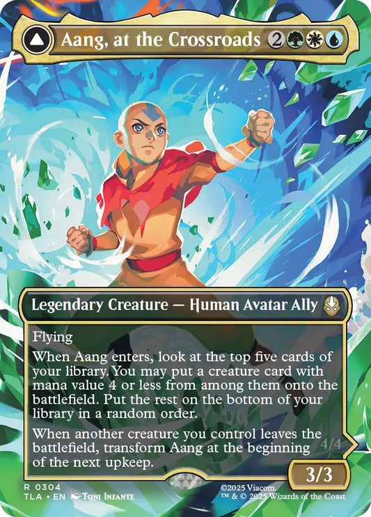 Image for Aang, at the Crossroads (Borderless) [304] - Magic: The Gathering