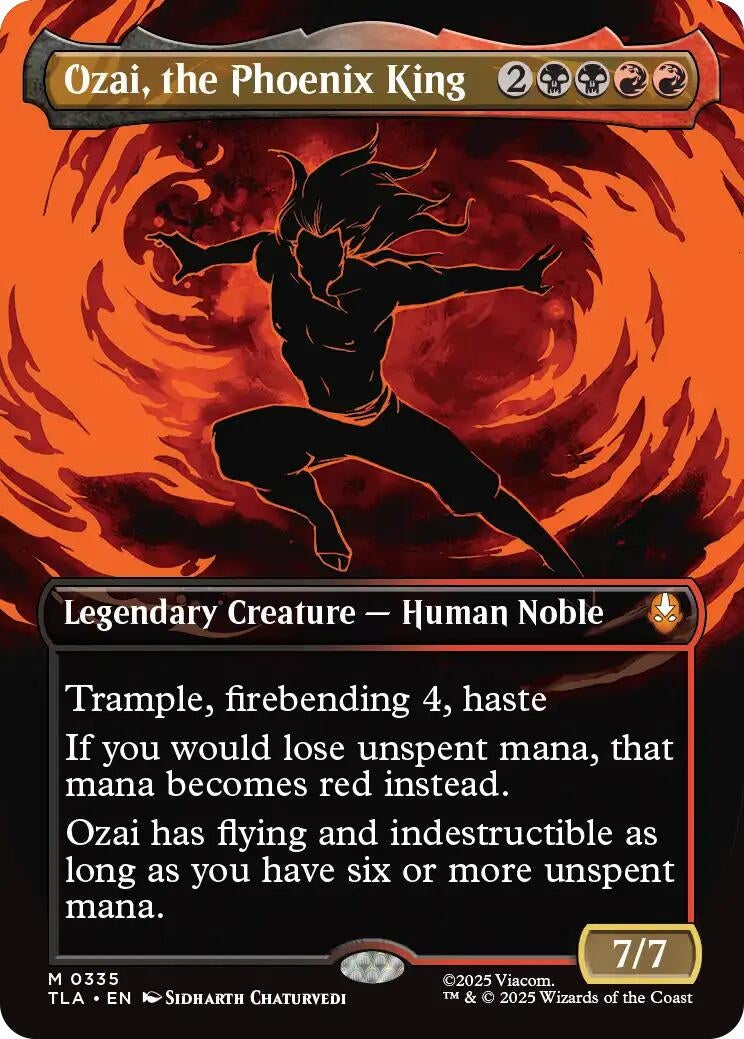 Image for Ozai, the Phoenix King (0335) (Borderless) [335] - Magic: The Gathering