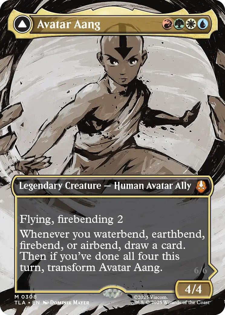 Image for Avatar Aang (Borderless) [308] - Magic: The Gathering