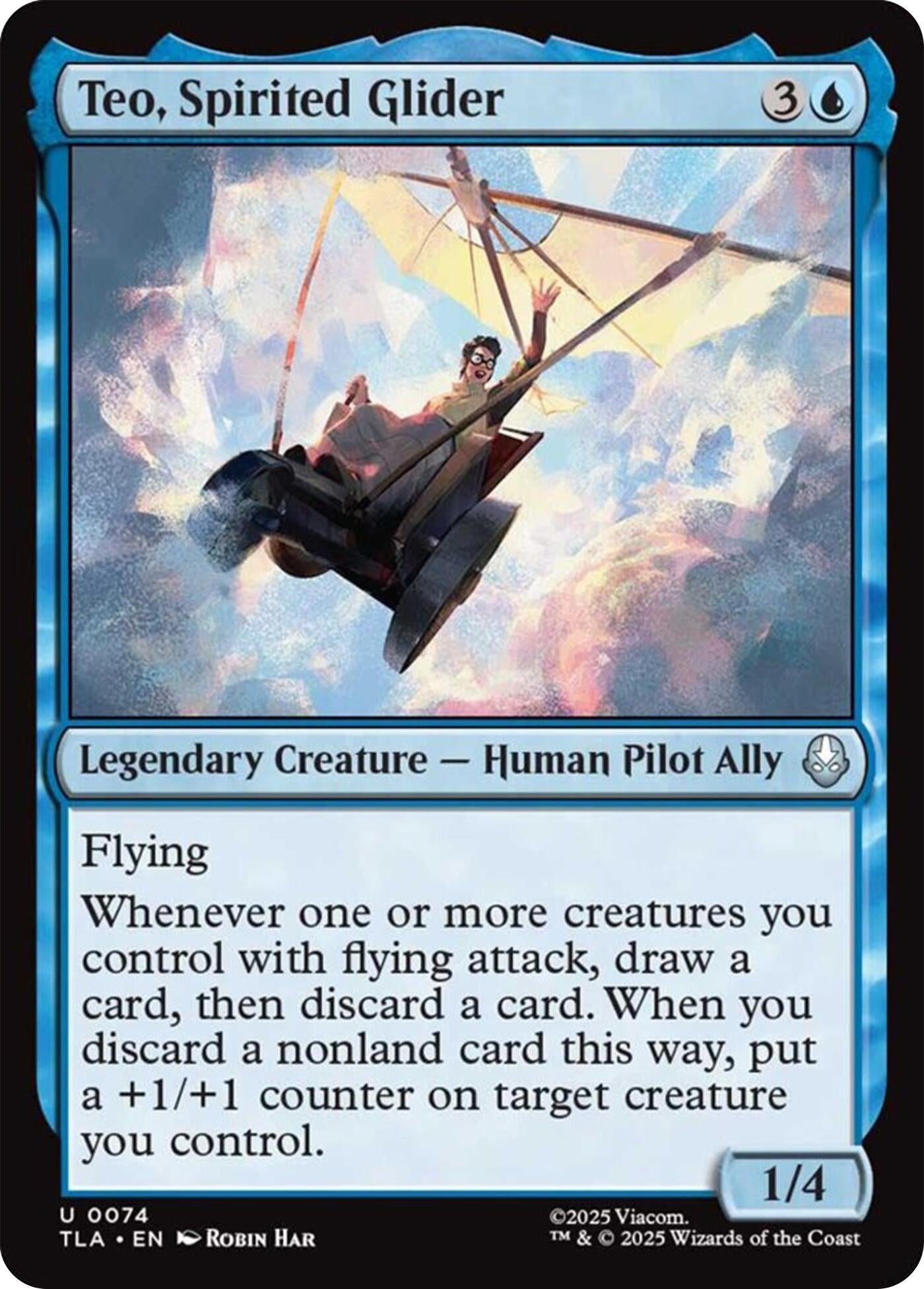 Image for Teo, Spirited Glider [74] - Magic: The Gathering
