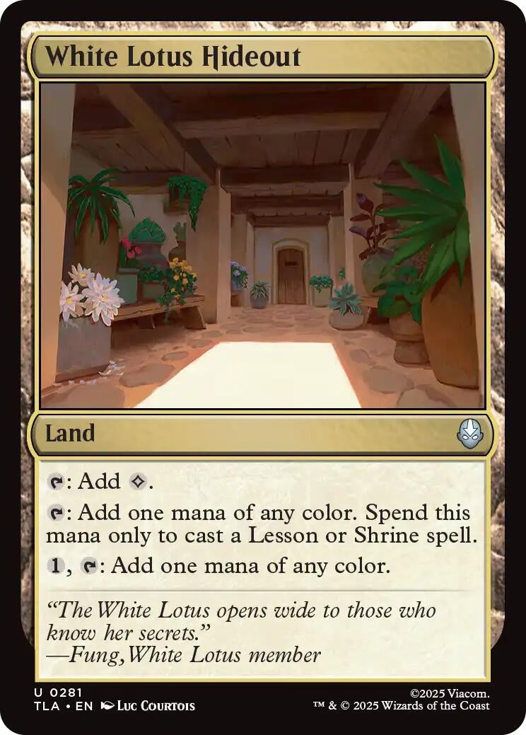 Image for White Lotus Hideout [281] - Magic: The Gathering