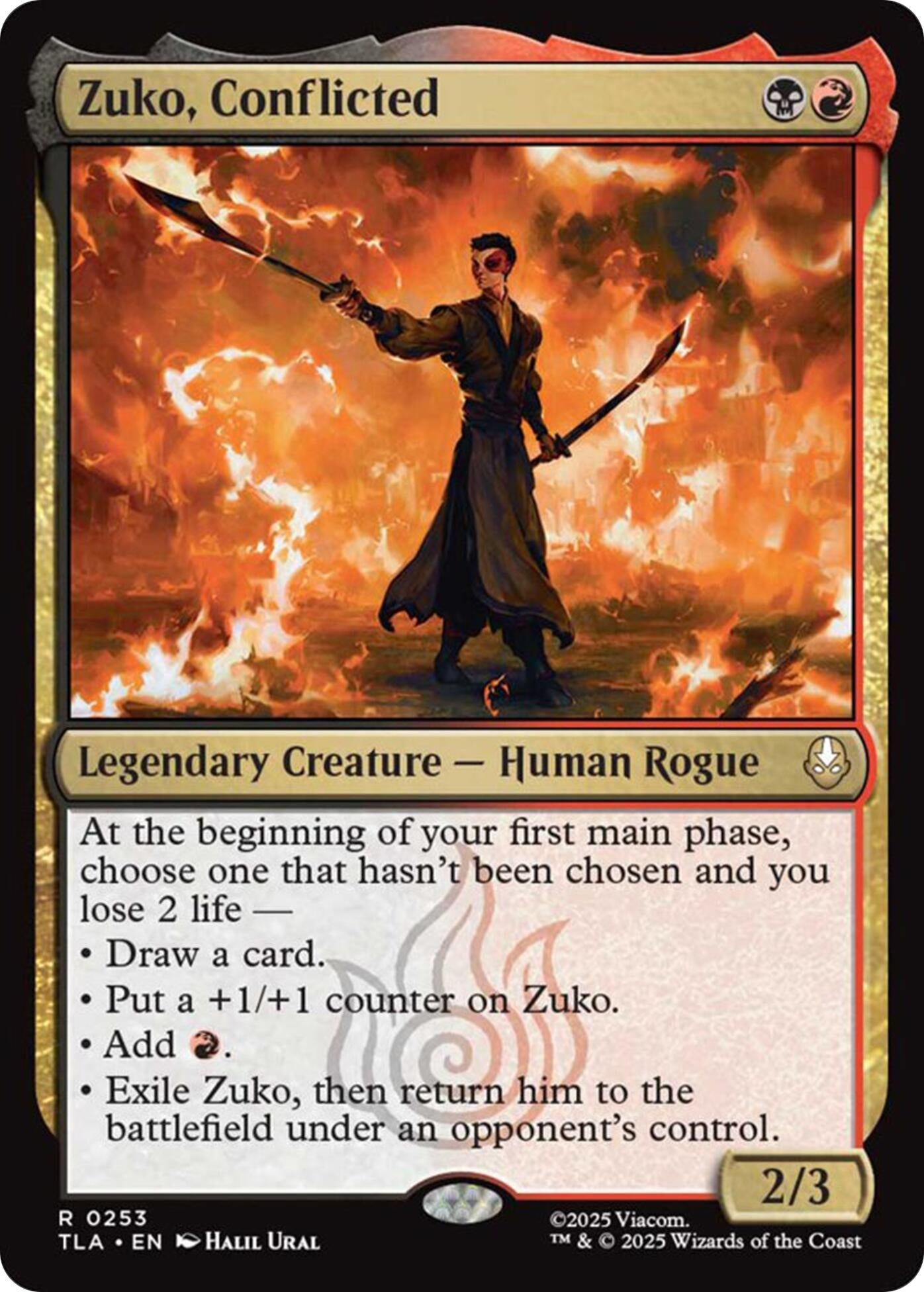 Image for Zuko, Conflicted [253] - Magic: The Gathering