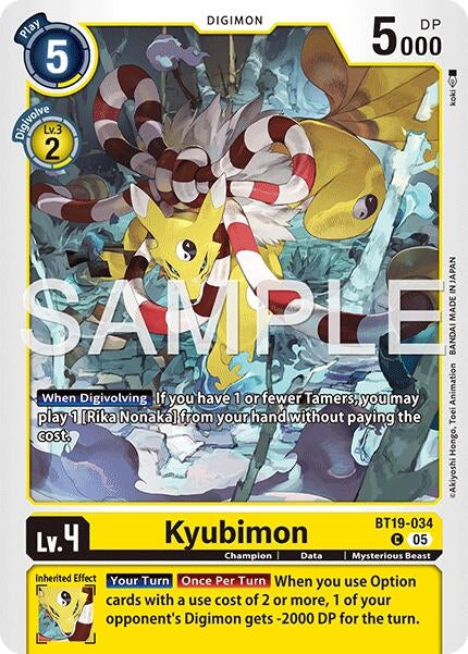 Image for Kyubimon (BT19-034) (Alternate Art) [BT19-034 C] - Digimon Card Game
