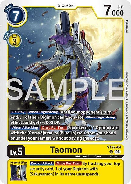 Image for Taomon [ST22-04 R] - Digimon Card Game