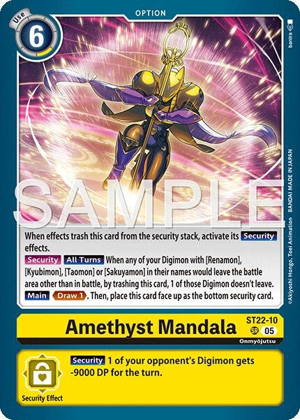 Image for Amethyst Mandala [ST22-10 SR] - Digimon Card Game