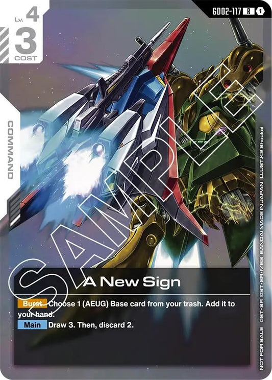 Image for A New Sign (Newtype Challenge 2025 Mission 2) [GD02-117] - Gundam Card Game
