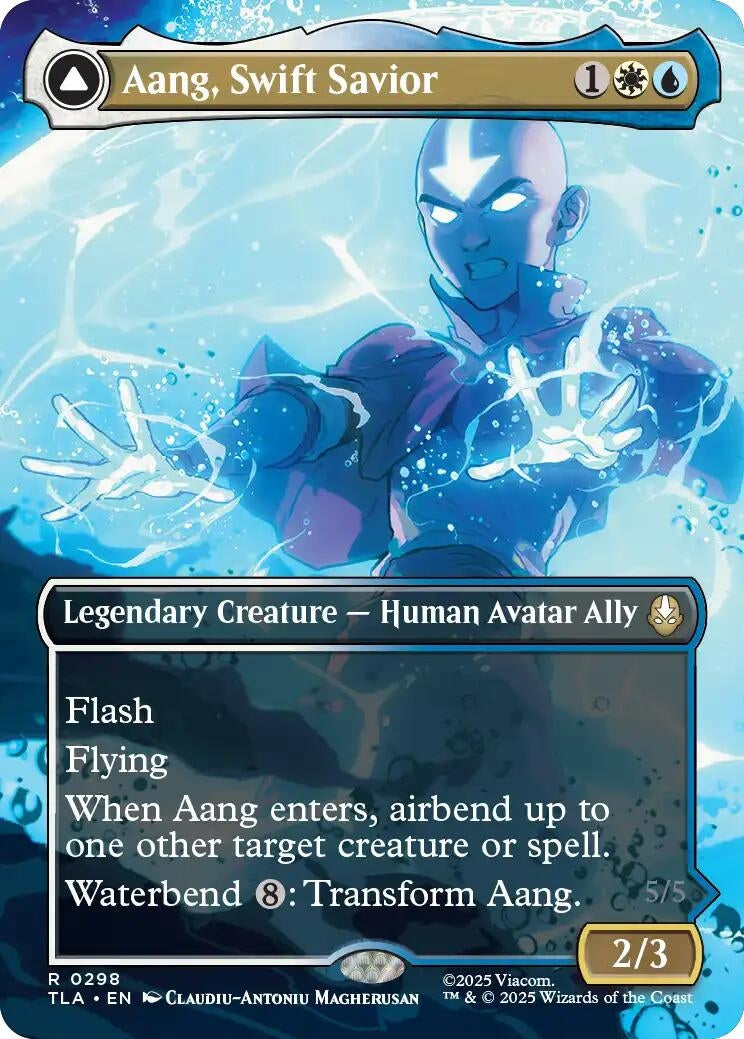 Image for Aang, Swift Savior (0298) (Borderless) [298] - Magic: The Gathering