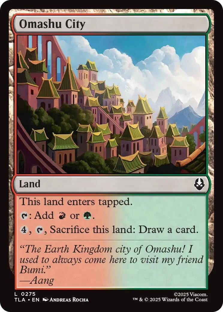 Image for Omashu City [275] - Magic: The Gathering