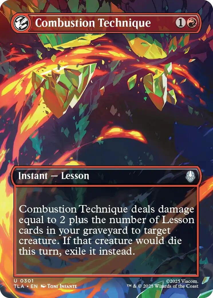 Image for Combustion Technique (Borderless) [301] - Magic: The Gathering