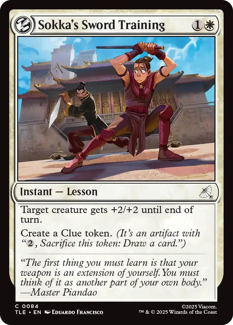 Image for Sokka's Sword Training [84] - Magic: The Gathering