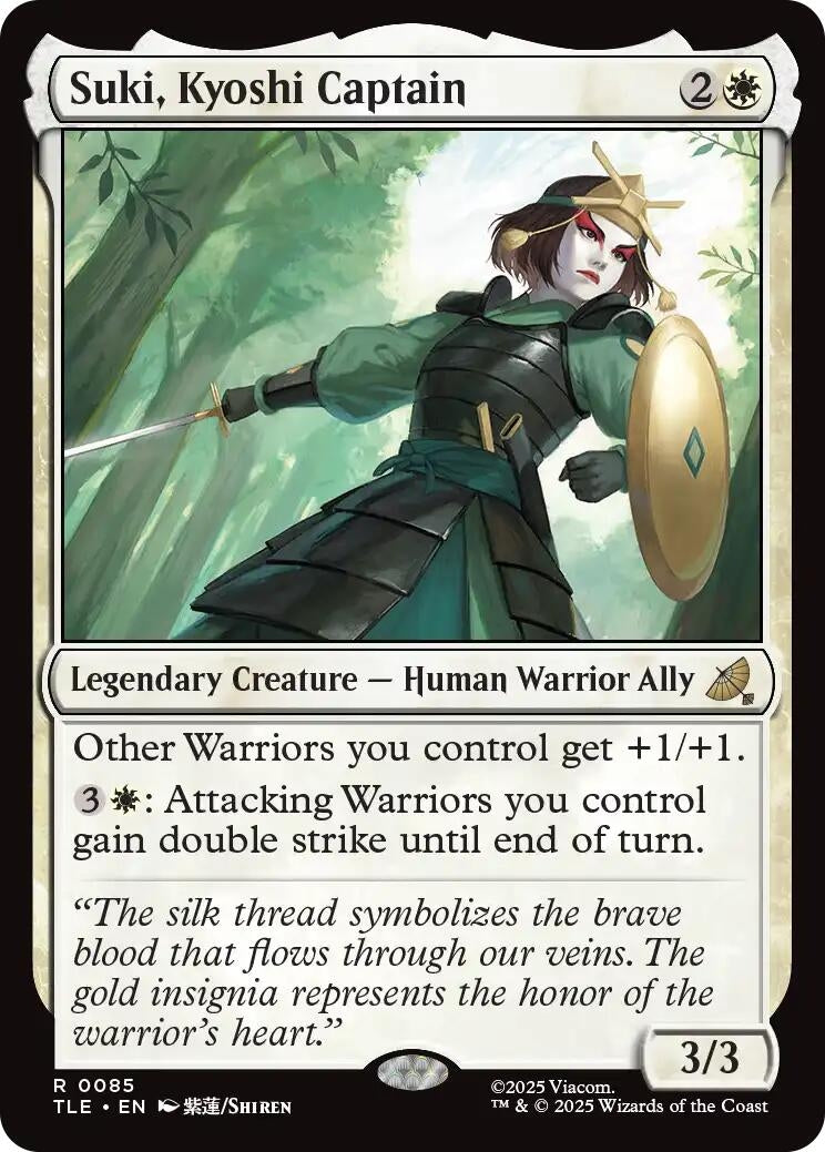 Image for Suki, Kyoshi Captain [85] - Magic: The Gathering