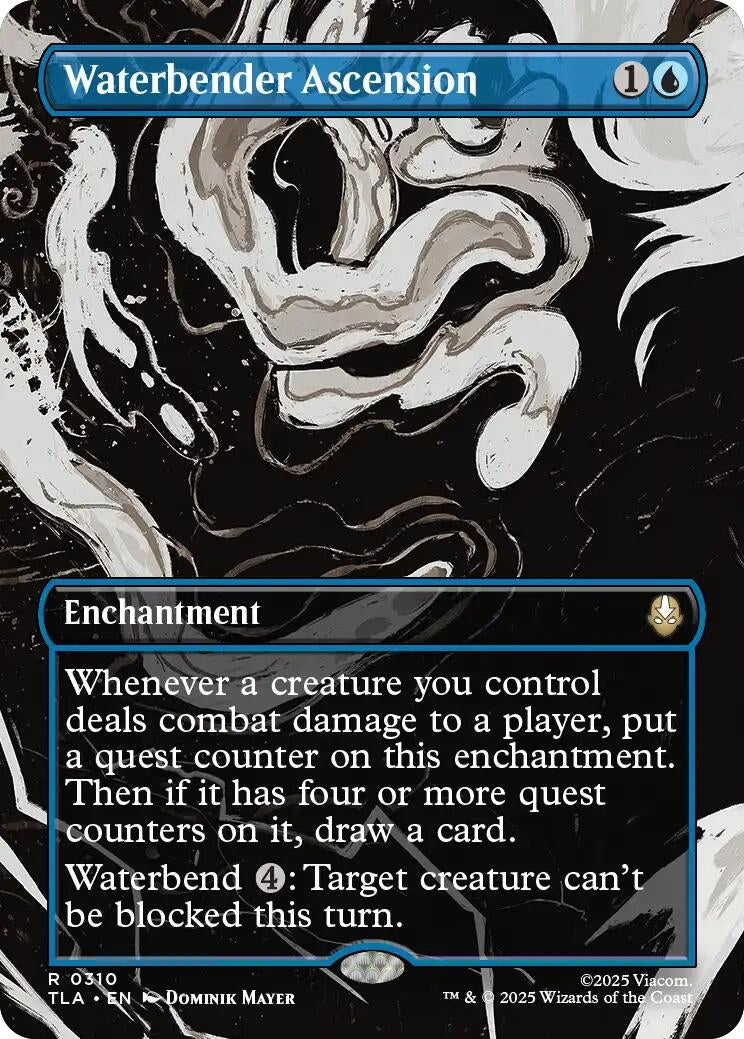 Image for Waterbender Ascension (Borderless) [310] - Magic: The Gathering