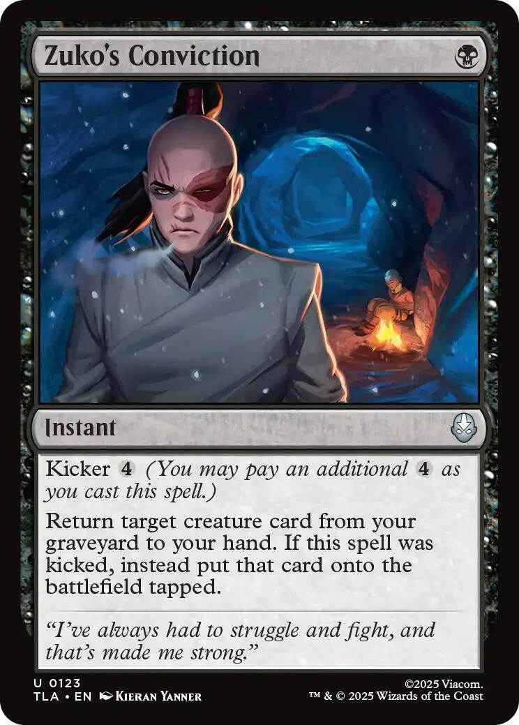 Image for Zuko's Conviction [123] - Magic: The Gathering