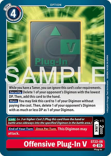 Image for Offensive Plug-In V [ST22-08 U] - Digimon Card Game