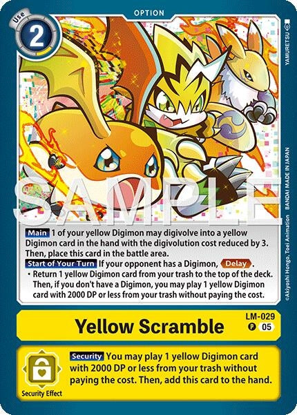 Image for Yellow Scramble (LM-029) (Alternate Art) [LM-029 P] - Digimon Card Game