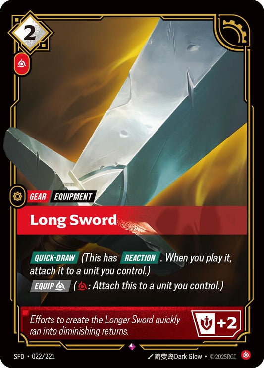 Image for Long Sword [022/221] - Riftbound: League of Legends Trading Card Game