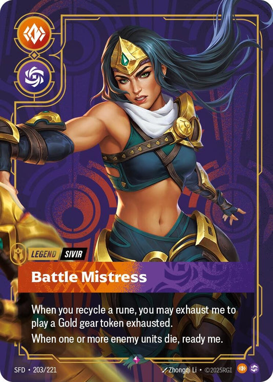 Image for Sivir - Battle Mistress [203/221] - Riftbound: League of Legends Trading Card Game