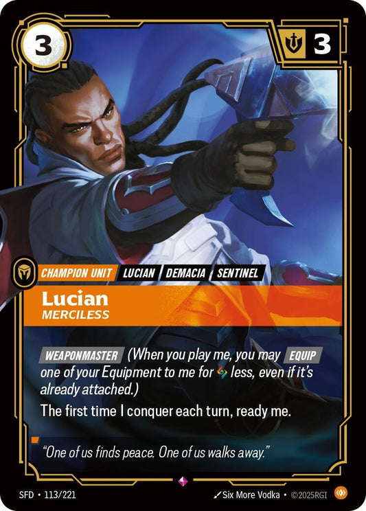 Image for Lucian - Merciless [113/221] - Riftbound: League of Legends Trading Card Game