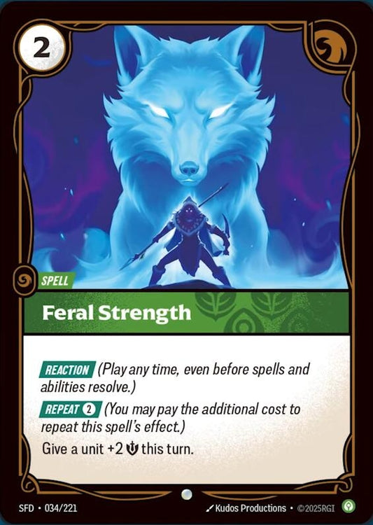 Image for Feral Strength [034/221] - Riftbound: League of Legends Trading Card Game