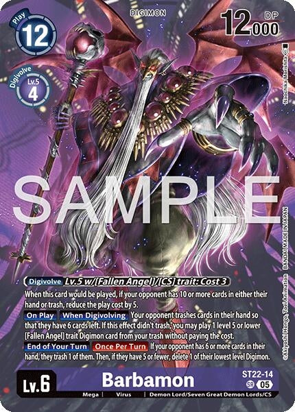 Image for Barbamon [ST22-14 SR] - Digimon Card Game
