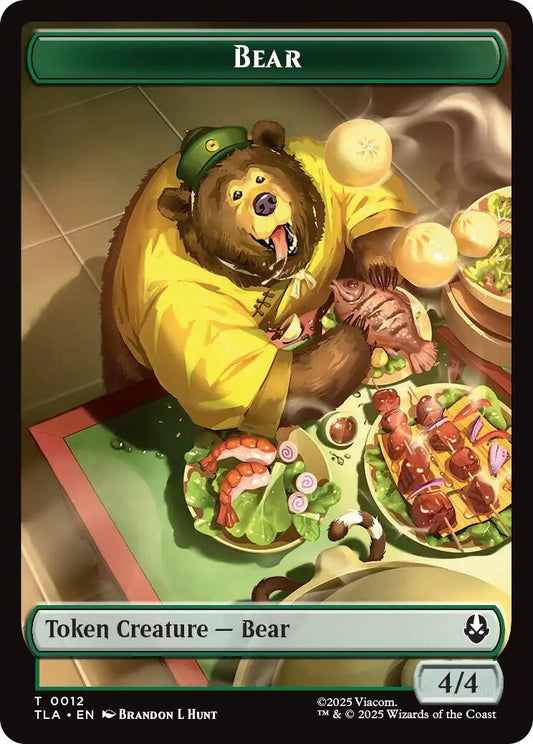 Image for Bear // Food (0020) Double-Sided Token [12 // 20] - Magic: The Gathering