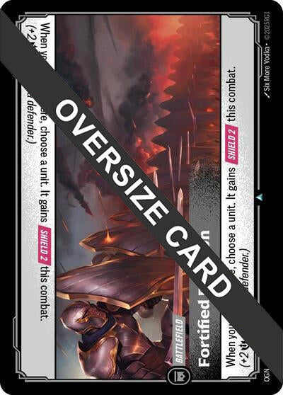 Image for Fortified Position (Oversized) [279/298] - Riftbound: League of Legends Trading Card Game