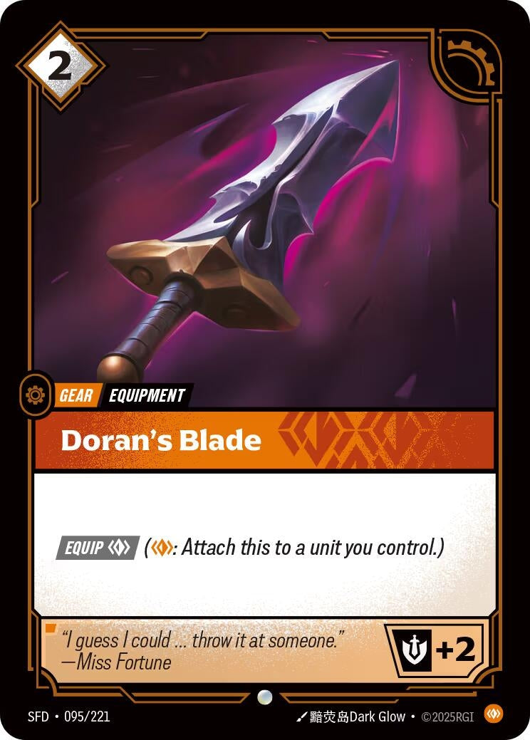 Image for Doran's Blade [095/221] - Riftbound: League of Legends Trading Card Game