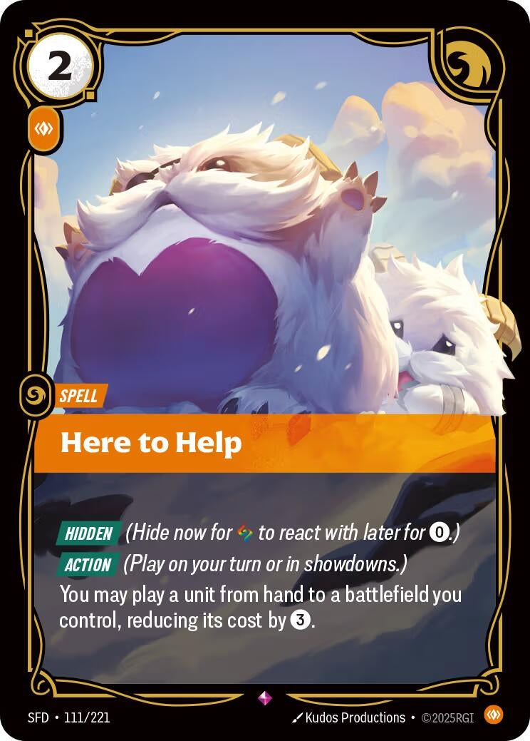 Image for Here to Help [111/221] - Riftbound: League of Legends Trading Card Game