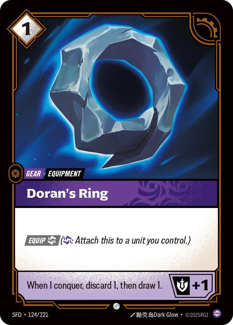 Image for Doran's Ring [124/221] - Riftbound: League of Legends Trading Card Game
