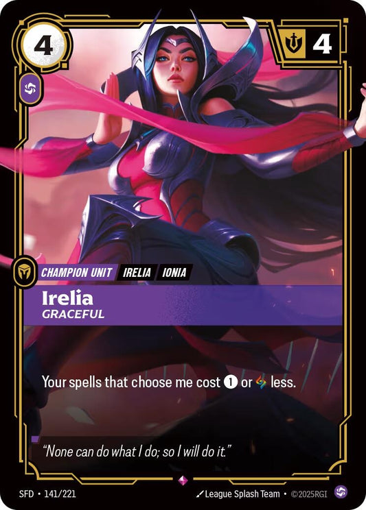Image for Irelia - Graceful [141/221] - Riftbound: League of Legends Trading Card Game
