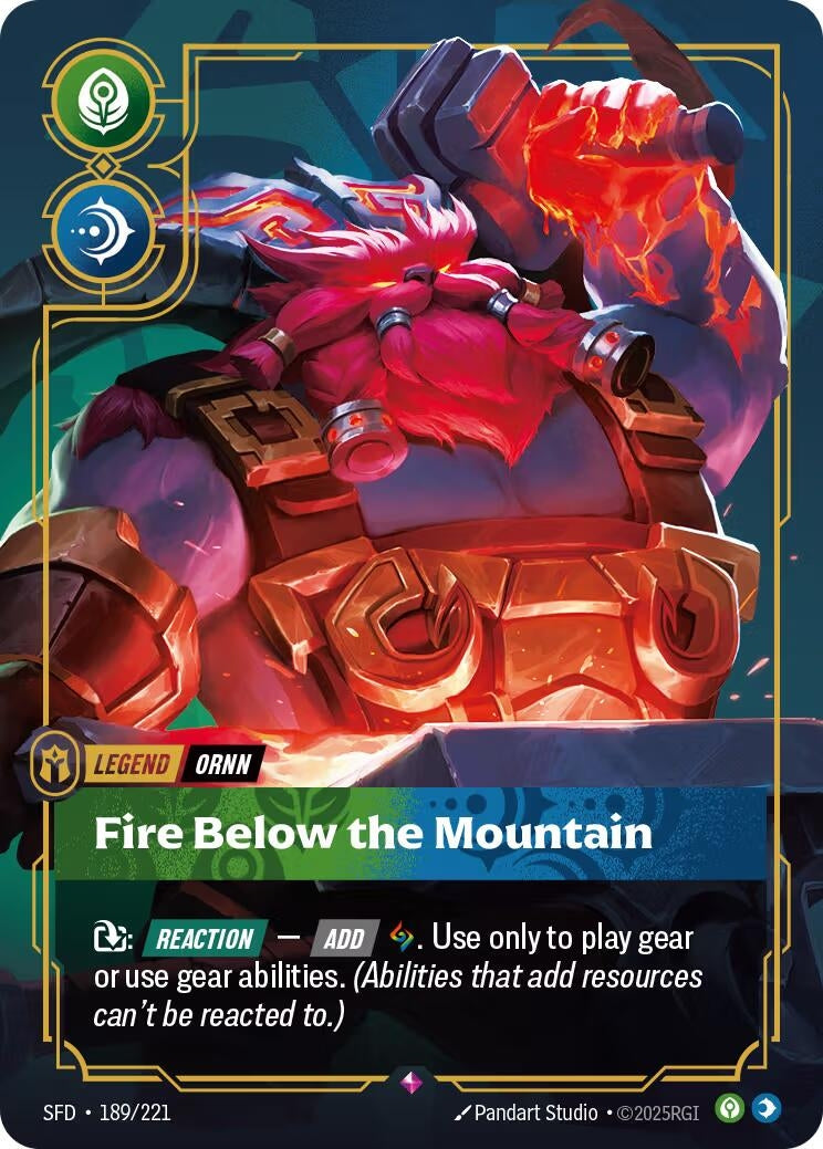 Image for Ornn - Fire Below the Mountain [189/221] - Riftbound: League of Legends Trading Card Game