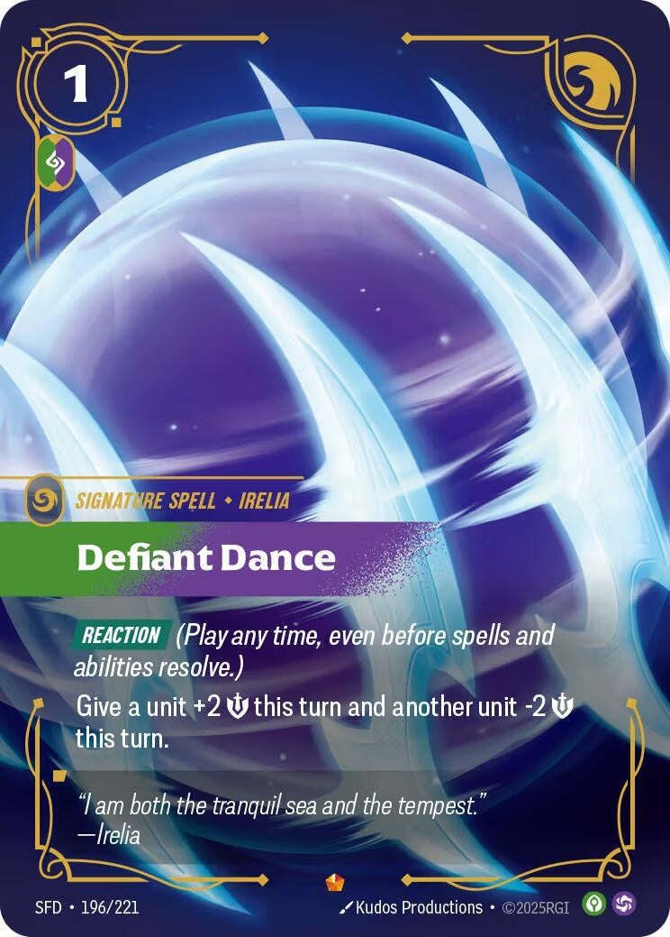 Image for Defiant Dance [196/221] - Riftbound: League of Legends Trading Card Game