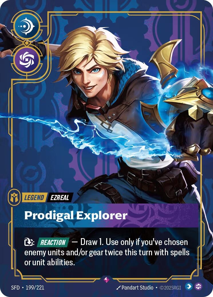 Image for Ezreal - Prodigal Explorer [199/221] - Riftbound: League of Legends Trading Card Game