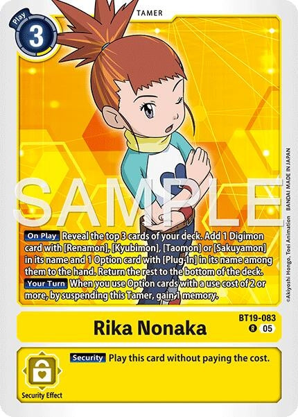 Image for Rika Nonaka (BT19-083) (Alternate Art) [BT19-083 R] - Digimon Card Game