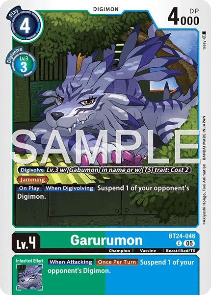 Image for Garurumon [BT24-046 C] - Digimon Card Game
