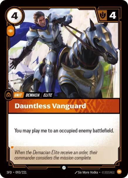Image for Dauntless Vanguard [093/221] - Riftbound: League of Legends Trading Card Game