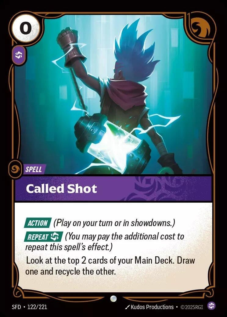 Image for Called Shot [122/221] - Riftbound: League of Legends Trading Card Game