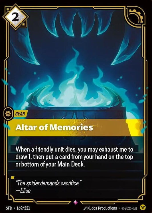 Image for Altar of Memories [169/221] - Riftbound: League of Legends Trading Card Game