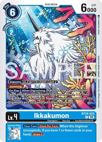 Image for Ikkakumon [BT24-022 C] - Digimon Card Game
