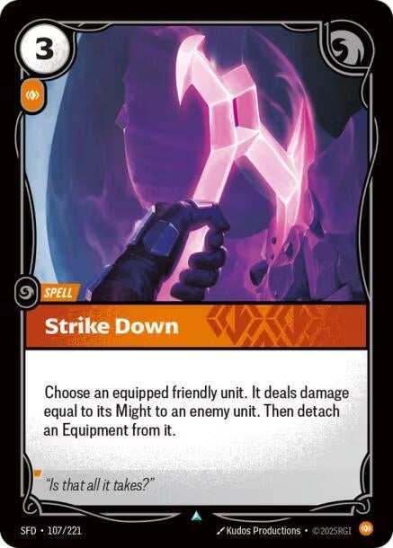 Image for Strike Down [107/221] - Riftbound: League of Legends Trading Card Game